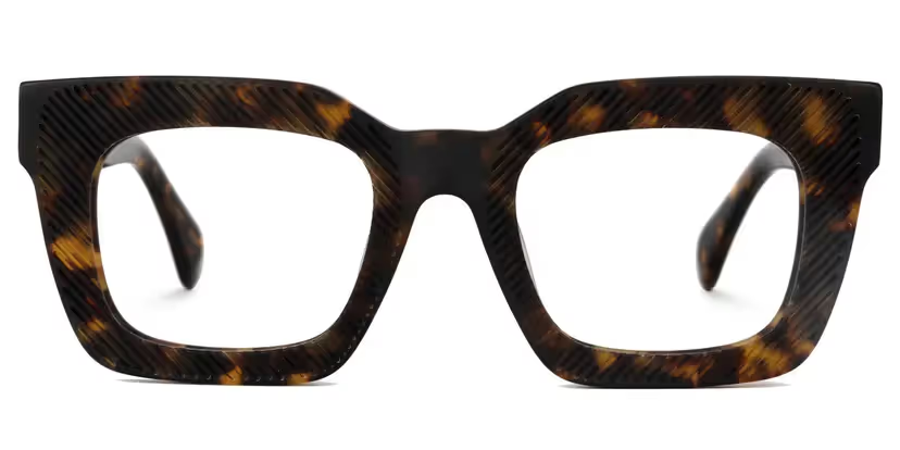 Keisa Square Tortoise Eyeglasses