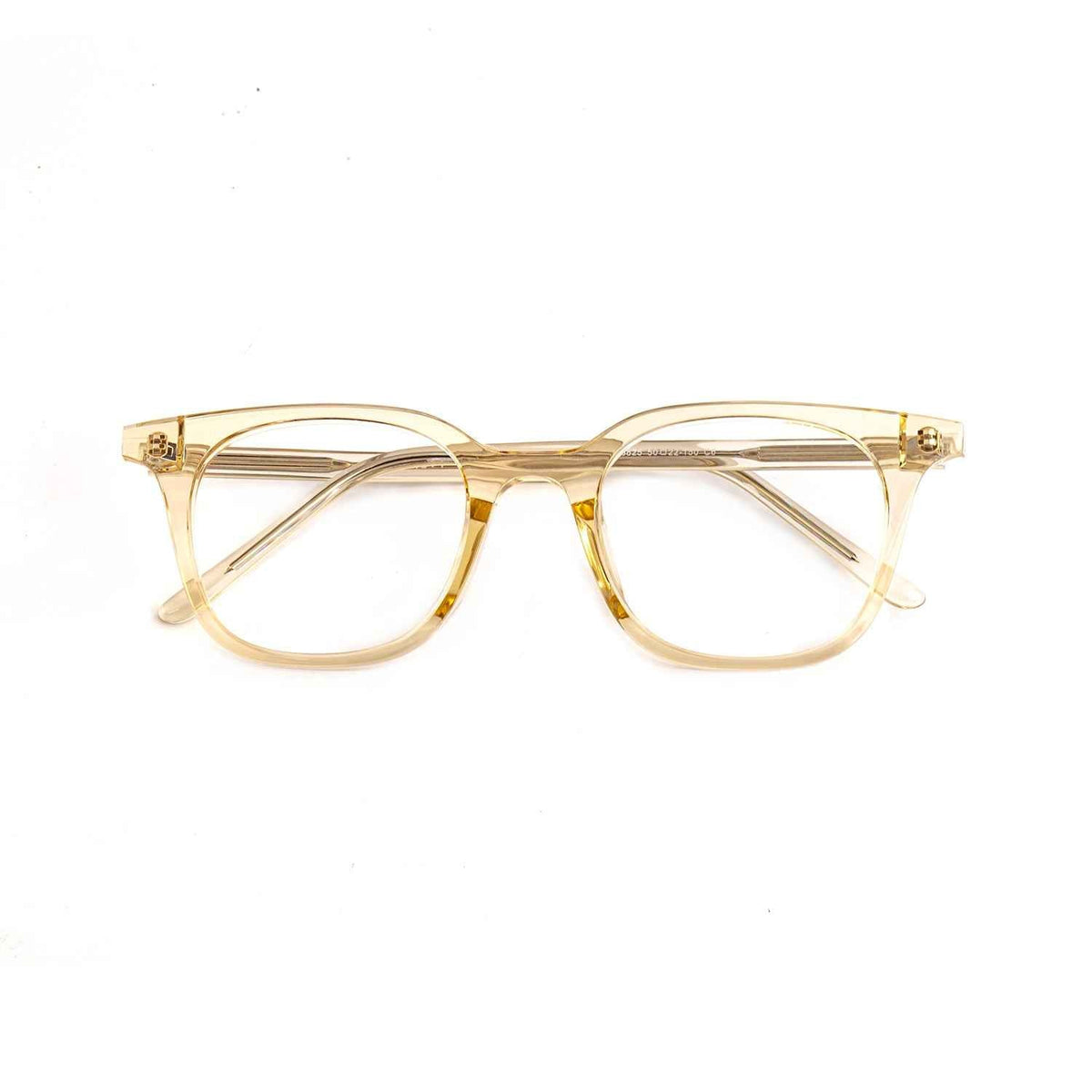 Ulric dark brown square acetate eyeglasses angled view