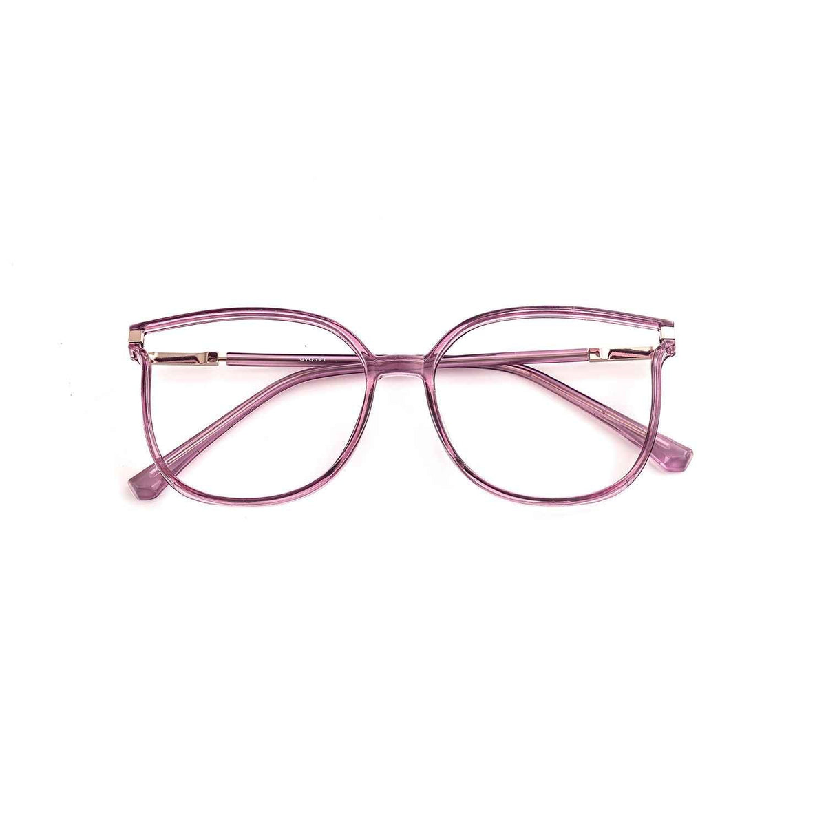 Marden rose red cat eye acetate eyeglasses fit view