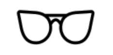 Cat-eye frame shape